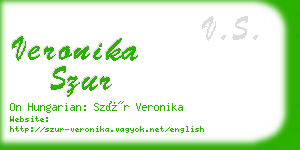 veronika szur business card